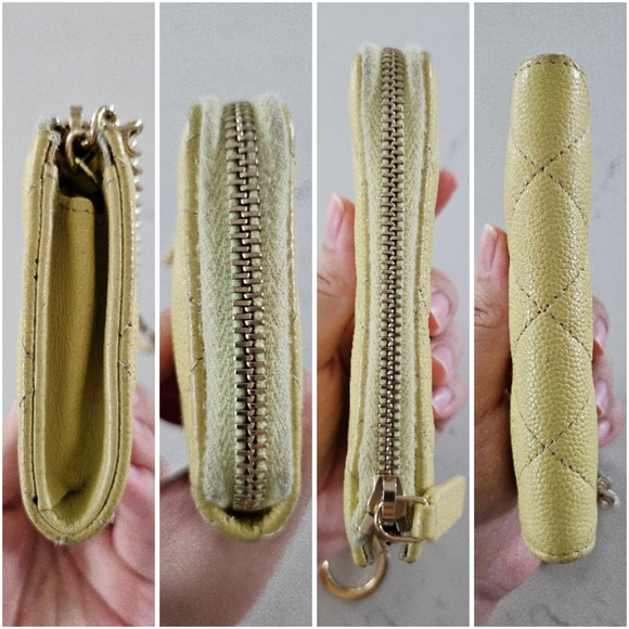 Chanel Yellow Caviar Coin Key Case Pouch - Picture 4 of 11